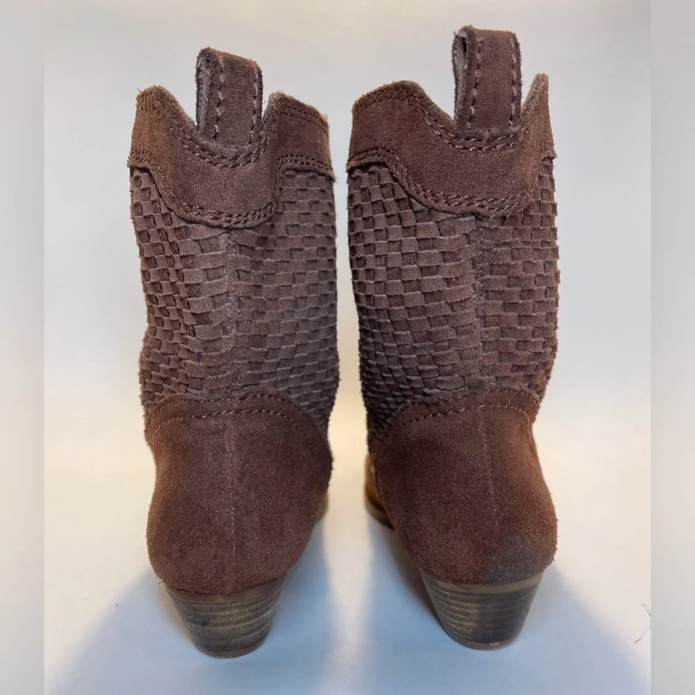 Nine West Vintage America Woven Suede‎ Boots Size 7.5M